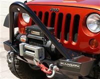 HANSON 2007-2014 Jeep Stubby Stinger Winch Bumper with Light Provision
